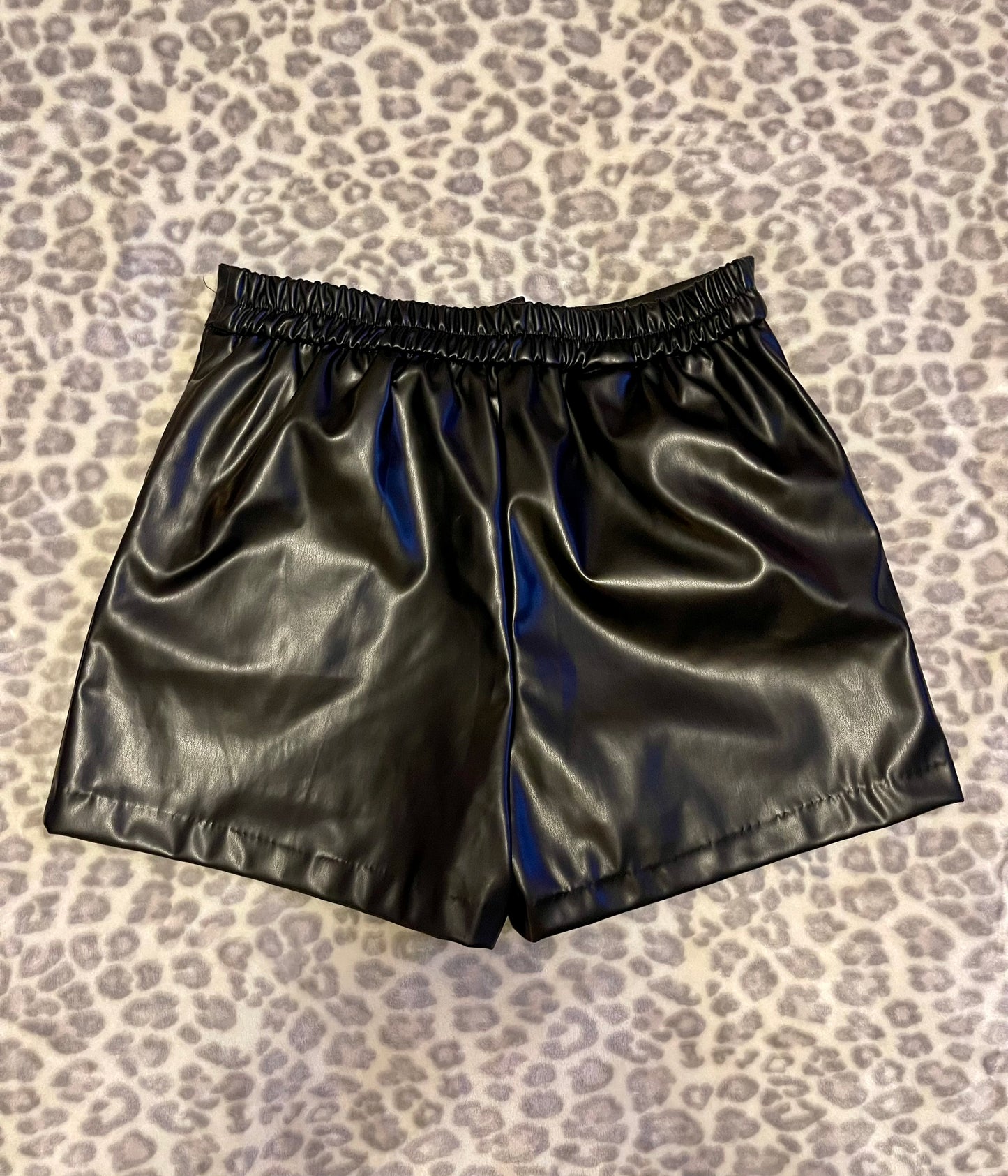 Black Faux Shorts