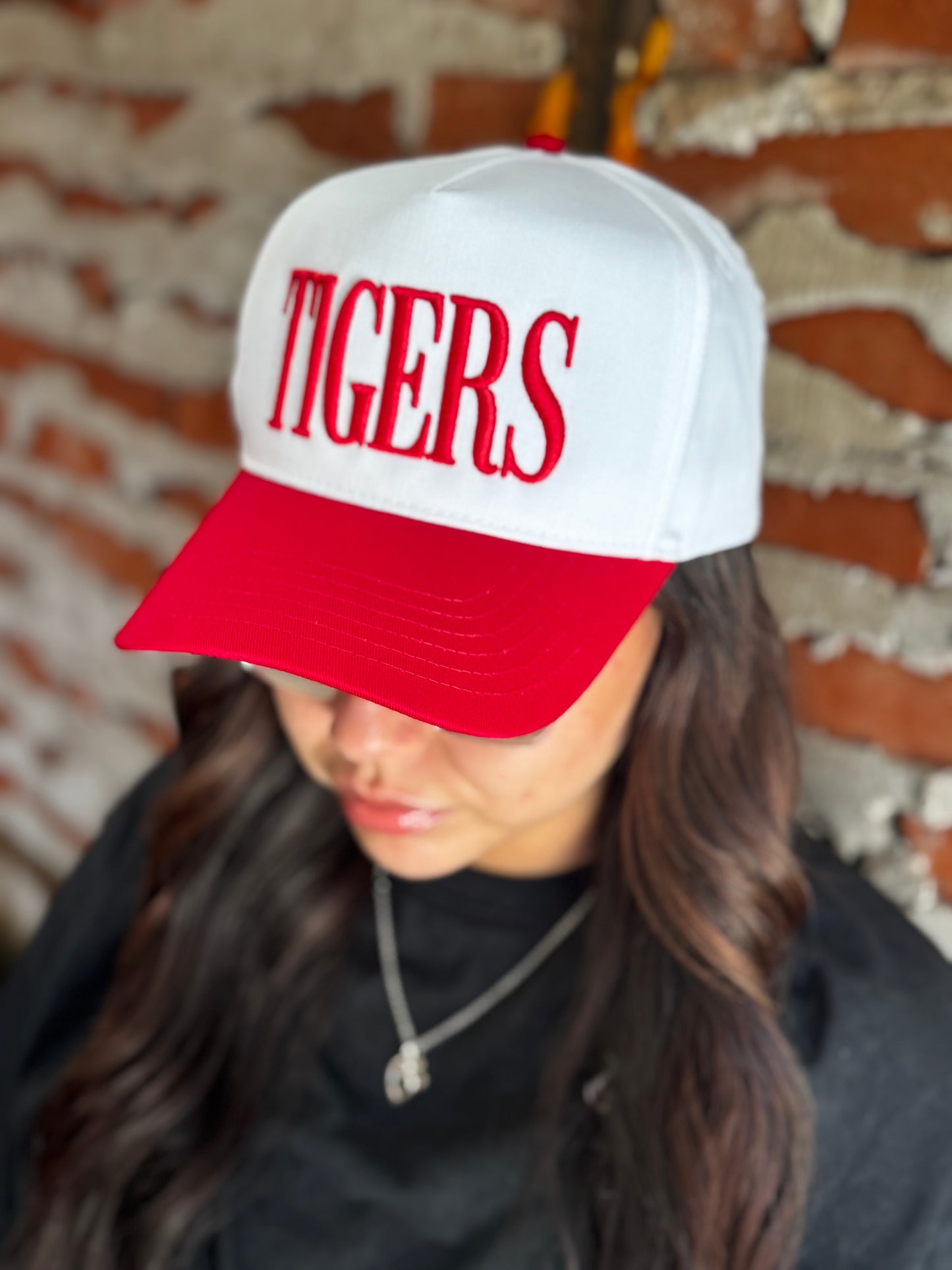 Red TIGERS Canvas Cap