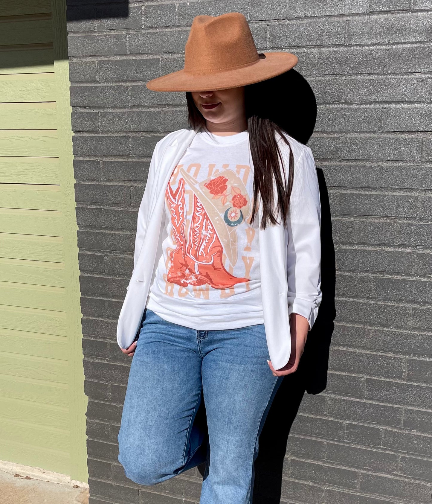 HOWDY Cowboy Boots Graphic Tee