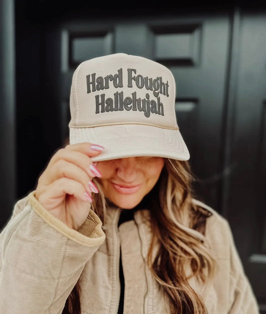 Hard Fought Hallelujah Trucker Hat