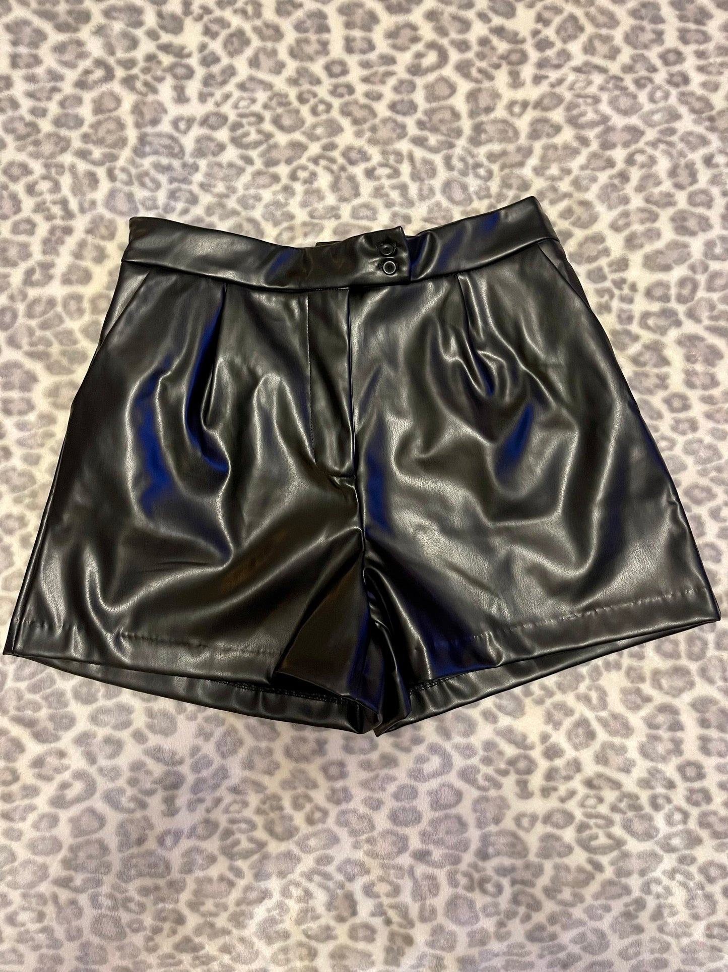 Black Faux Shorts
