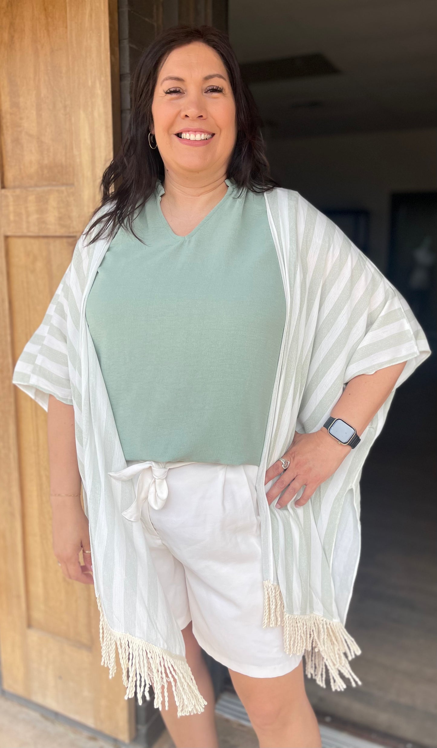 Cardigan with Rope Tassel